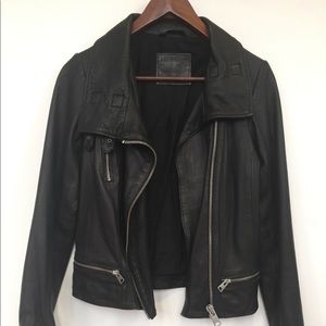 Women’s NEW All Saints Bales Leather Jacket US4